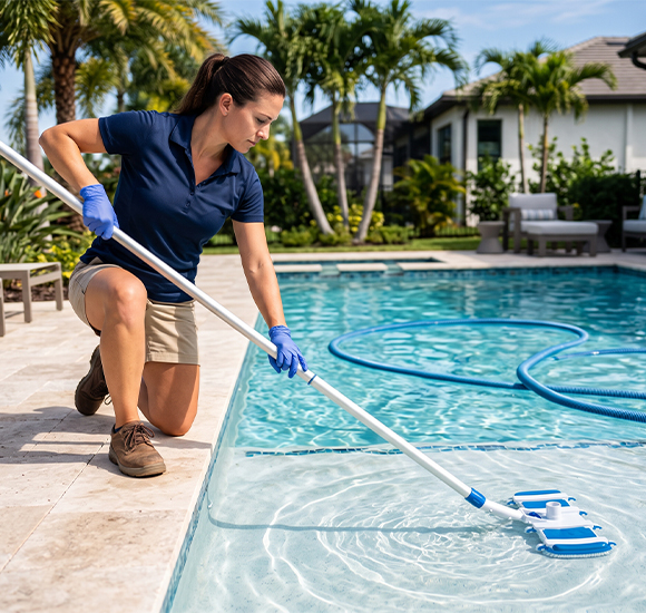 Pool Vacuuming Services - Pawsitively Perfect Pools
